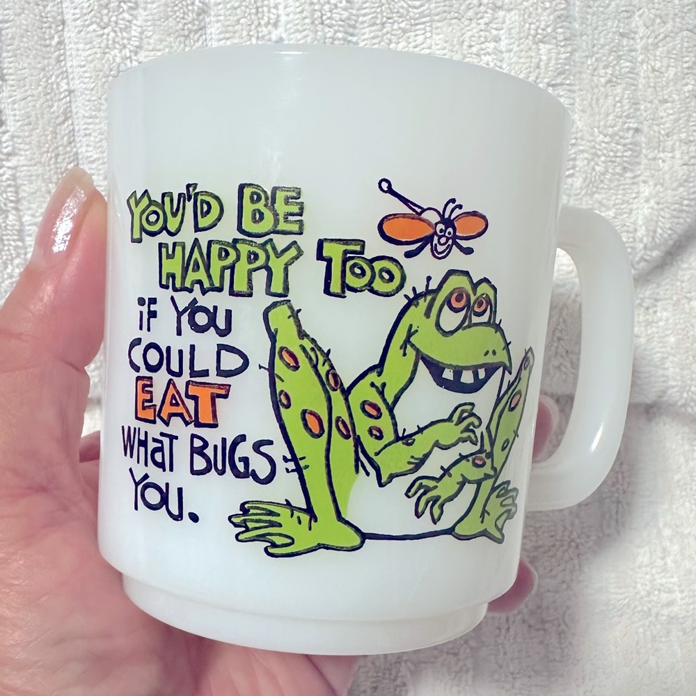 Antique Glasbake vintage correctible 1980 mug cup